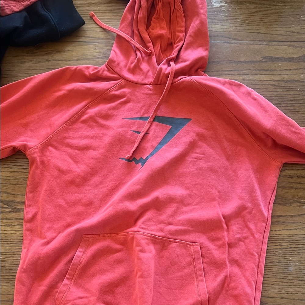 Gymshark Coral Hoodie with Logo